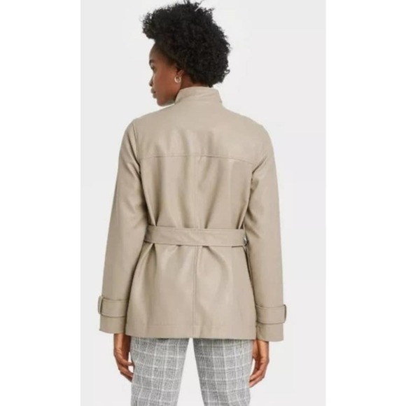 Anorak Faux Leather Jacket-XL - Picture 2 of 8